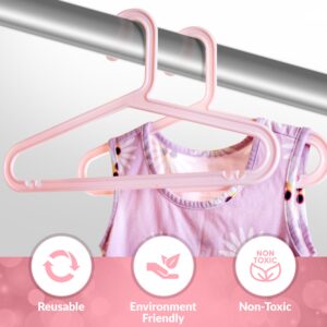 Adjustable Clothes Size Girl Toddler Teen Kids Hangers – 50 Pack