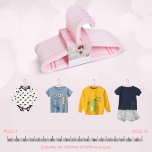 25-Pack Girls Closet Hangers